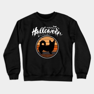 Funny Happy Halloween Beautiful Corgi Men Women Kids Gift Crewneck Sweatshirt